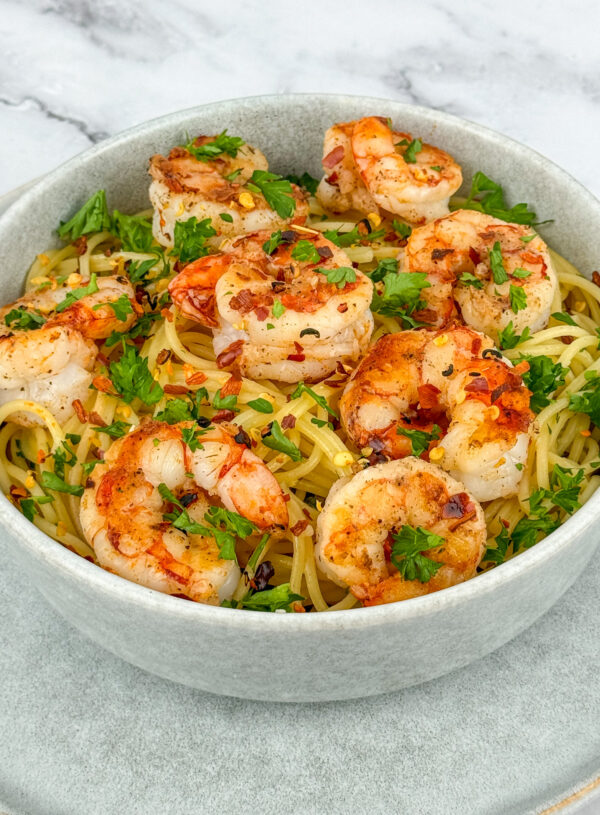 Lemon Garlic Shrimp Pasta